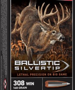 Winchester Supreme Rifle Ammunition SBST308A, 308 Winchester, Ballistic Silvertip, 168 GR, 2670 fps, 20 Rd/bx