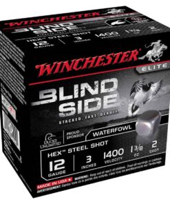 Winchester Blind Side Hex Steel Shot 12 Gauge 3in #2 1-3/8oz Waterfowl Shotshells - 25 Rounds