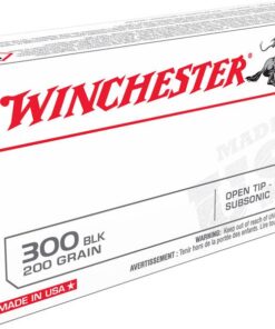 Winchester USA Rifle Ammunition USA300BLKX, 300 AAC Blackout, Open Tip Range SubSonic, 200 GR, 1060 fps, 20 Rd/Bx