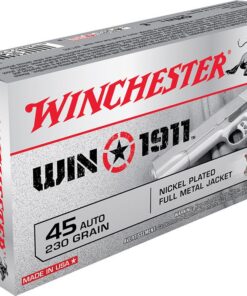 Winchester Win1911 Ammunition X45T, 45 Automatic Colt Pistol (ACP), Full Metal Jacket, 230 GR, 880 fps, 50 Rd/bx