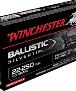 Winchester Supreme Rifle Ammunition SBST22250, 22-250 Remington, Ballistic Silvertip, 50 GR, 3810 fps, 20 Rd/bx