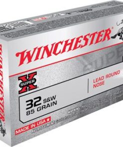 Winchester Super-X Pistol Ammunition X32SWP, 32 S&W, Lead Round Nose (RN), 85 GR, 680 fps, 50 Rd/bx