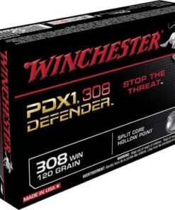 Winchester PDX1 Defender Rifle Ammunition S308PDB, 308 Winchester (7.62 NATO), PDX1 Defender, 120 GR, 2850 fps, 20 Rd/bx