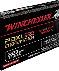 Winchester PDX1 Defender Rifle Ammunition S223RPDB2, 223 Remington/5.56 NATO, PDX1 Defender, 77 GR, 2500 fps, 20 Rd/bx