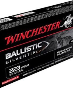 Winchester Supreme Rifle Ammunition SBST223SS, 223 WSSM, Ballistic Silvertip, 55 GR, 3850 fps, 20 Rd/bx