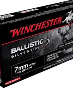 Winchester Supreme Rifle Ammunition SBST7MMS, 7 MM WSM, Ballistic Silvertip, 140 GR, 3225 fps, 20 Rd/bx