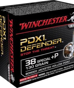 Winchester Supreme Elite Handgun Ammunition S38PDB, 38 Special +P, Bonded PDX1, 130 GR, 20 Rd/bx
