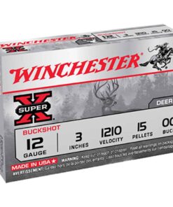 Winchester Super-X 12 Gauge 3in 00 Buck Buckshot Shotshells - 5 Rounds