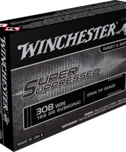 Winchester Super Suppressed Rifle Ammunition SUP300BLK, 300 Blackout, Open Tip, 200 GR, 1060 fps, 20 Rds/Bx