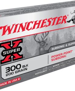 Winchester Super-X Centerfire Rifle Ammunition X300BLKX, 300 AAC Blackout, Hollow Point SubSonic, 200 GR, 1060 fps, 20 Rd/Bx