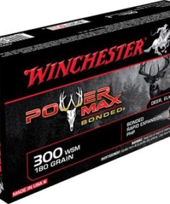 Winchester Super-X Power Max Bonded Rifle Ammunition X300WSMBP, 300 Winchester Short Magnum (WSM), 180 GR, 2970 fps, 20 Rd/bx