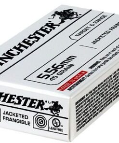 Winchester Training/Target Rifle Ammunition USA556JF, 5.56mm NATO, Jacketed Frangible, 45 GR, 3000 fps, 20 Rd/Bx