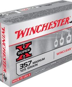 Winchester WinClean Handgun Ammunition WC3571, 357 Magnum, Jacketed Soft Point Win Clean, 125 GR, 1370 fps, 50 Rd/bx