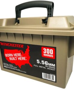 Winchester Rifle Ammunition WW556CL, 5.56mm NATO, Full Metal Jacket (FMJ), 55 GR, 3270 fps, 300 Rd/can