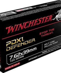 Winchester Supreme Elite Self Defense Rifle Ammunition S76239PDB, 7.62mmX39mm, PDX1 Jacketed Hollow Point (JHP), 120 GR, 20 Rd/bx